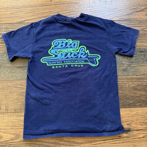 Vintage 1983 Big Stick Surfing Association T-Shirt Santa Cruz Sz M Single Stitch - Picture 2 of 9